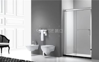 整體淋浴房的擋水條這樣做，好看又方便